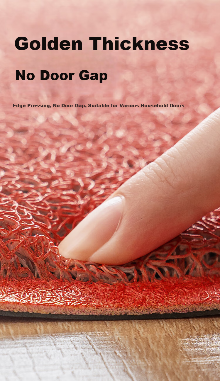 JD Original Ping'an Xile Silk Loop Entrance Mat, Doorway Foot Mat, Non-Slip Dust Removal Mat for Entryway, 80x120cm 10