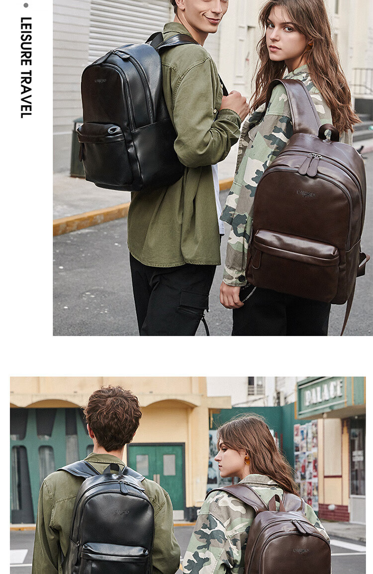 CARTELO Men's Backpack, Trendy Student Schoolbag, Large Capacity Travel Backpack, Laptop Bag, Gift 10