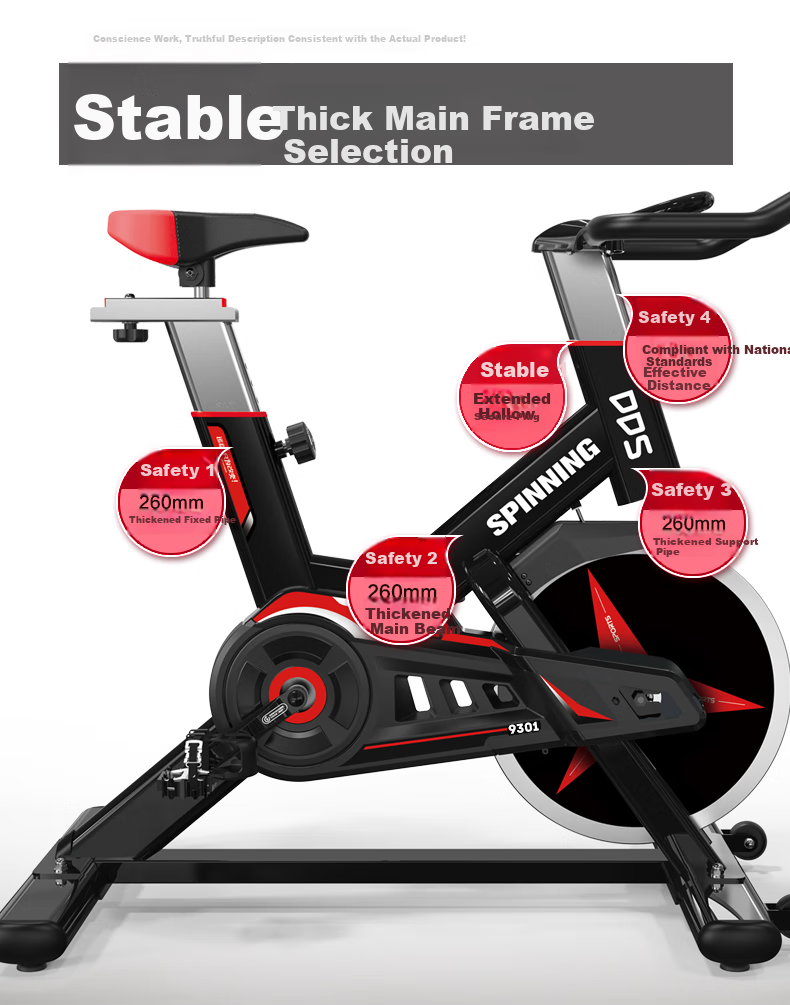 DDS Indoor Exercise Bike, Home Fitness Equipment, Stationary Bicycle, Pedal Bike 9301 4