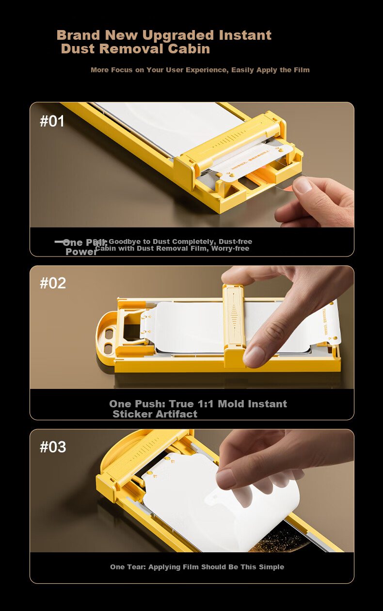 Pisen Full Adhesive Screen Protector for Huawei Mate 70 Pro/Mate 70 Pro+/RS, Hydrogel Film with No Black Edge, High Definition, Smooth, Anti-Fingerprint, Dust-Free Installation, Quick Application, Single Piece 4