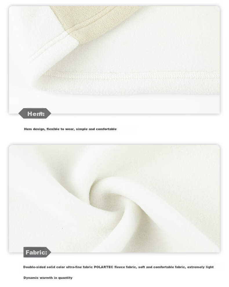 361° Unisex Autumn Winter Fleece POLARTEC Sports Plush Zipper Jacket Liner Fleece Coat 632533613-3 30