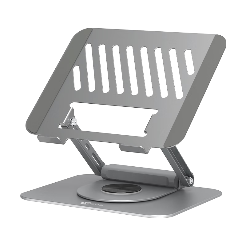 Lenovo Laiku Laptop Stand with Docking Hub Cooling USB 360° Rotatable Stepless Height Adjustable Floating Vertical Riser for Office Gaming Computers LS102