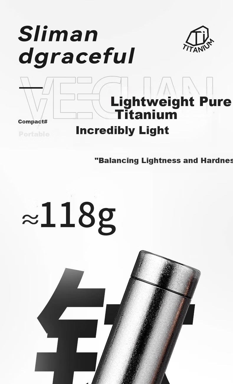Fanji Pure Titanium Insulated Mug, Mini Coffee Cup for Women, Stylish Student Gift, Portable Pocket Cup for Girlfriend, Mid-Autumn Festival Gift 11