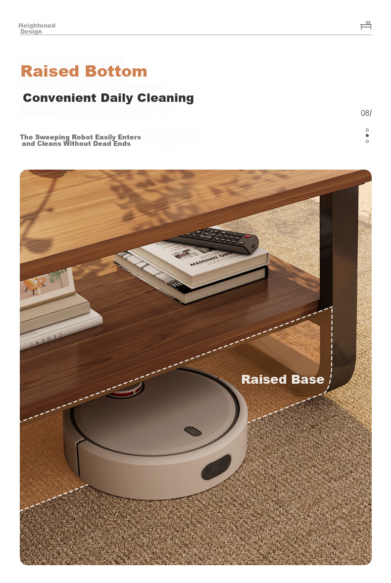 Yimo Coffee Table, Small Apartment Living Room Table, Simple Rental Apartment Small Table, Creative Square Sofa Home Tea Table 9