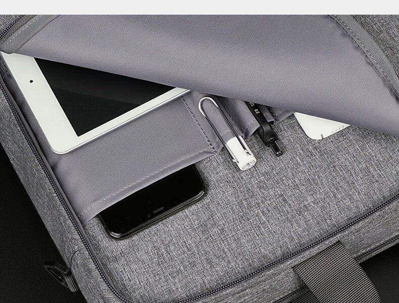 Inateck 13.3-inch Laptop Shoulder Bag Briefcase Water-Resistant Shockproof for Lenovo Asus Dell Black 4