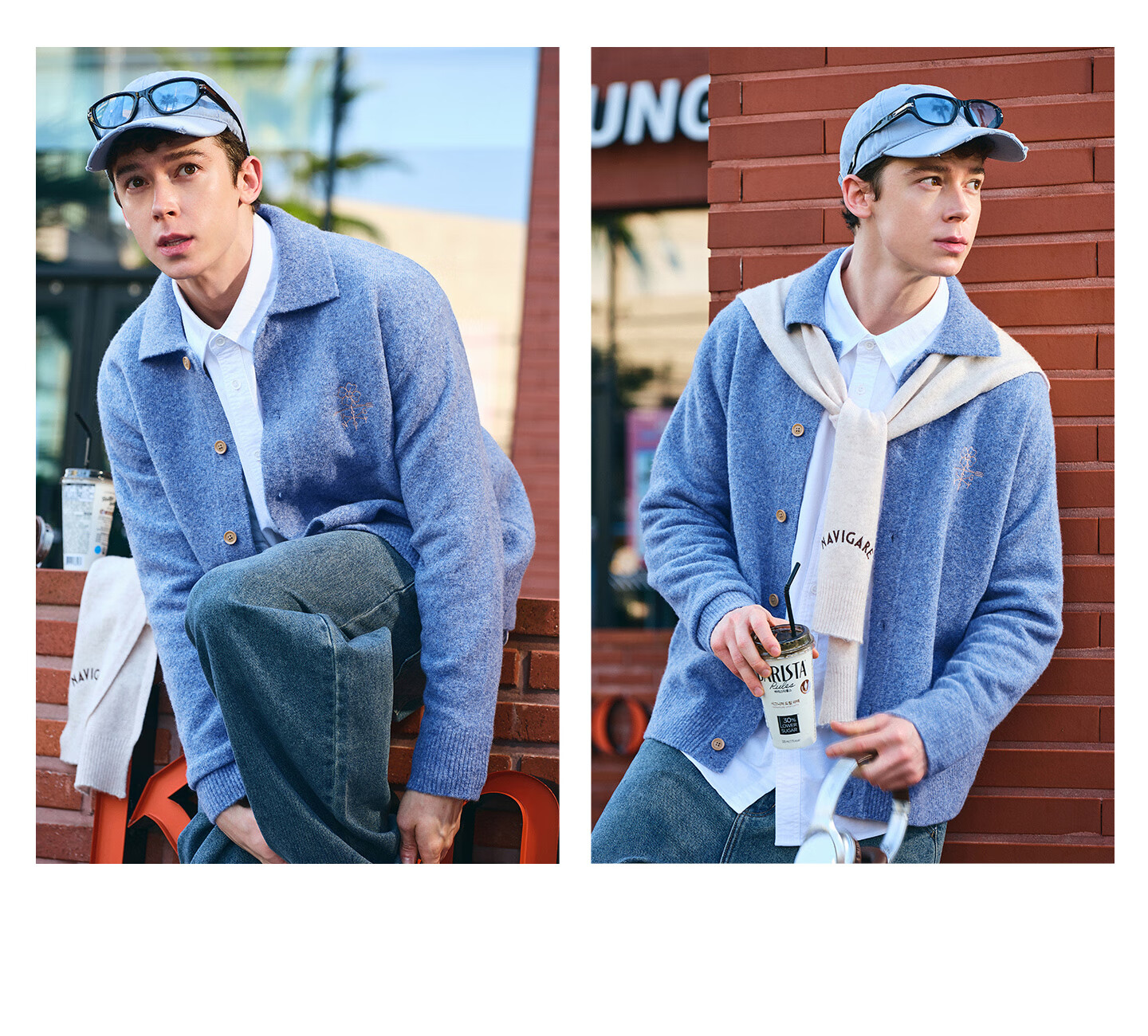 Navy Sail Italy Small Sailboat 2025 New Men's Knitted Cardigan Loose Casual Thick Sweater Jacket 3344095502 14