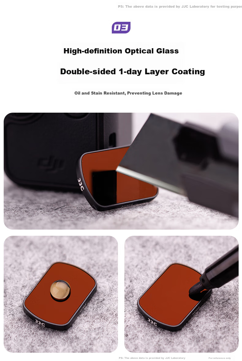 JJC [No Impact on Power On/Off] Suitable for DJI Pocket 4 Filters, Pocket 3 1/4 Quarter Black Soft Light Filter, Action Camera Lens Accessory 7