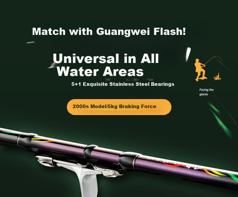 GW Fishing Rod, 2.1 Meters, Lightning Small Rock Short Section Rock Fishing Rod Set, Sliding Float Rock Fishing Rod, Ultra-Light And Ultra-Hard Hand And Sea Dual-Use Casting Rod 5