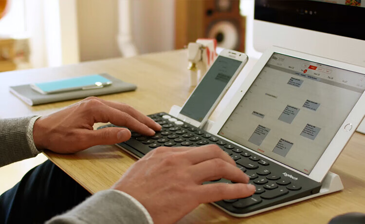 Logitech K780 Enterprise Wireless Bluetooth Office Keyboard Multi-Device for Phone Mac Tablet iPad Laptop Membrane Black [Group Discount] 2