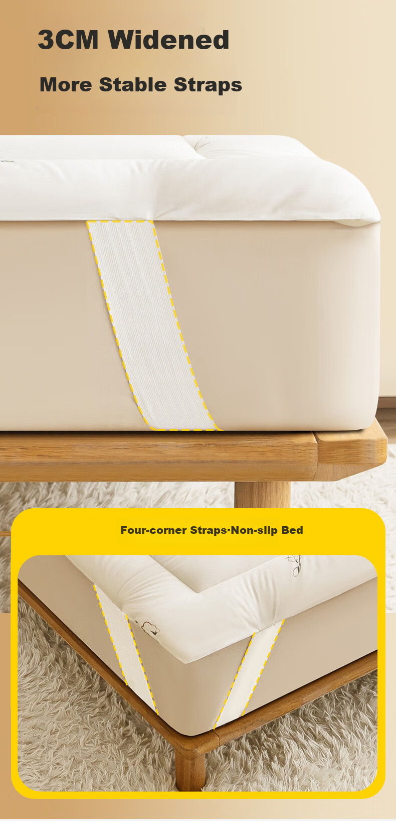 SleepHero 100% Natural Xinjiang Cotton Mattress Pad, Extra Thick 3 Jin National Standard Class A, Suitable for Students All Seasons, 90x200cm 9
