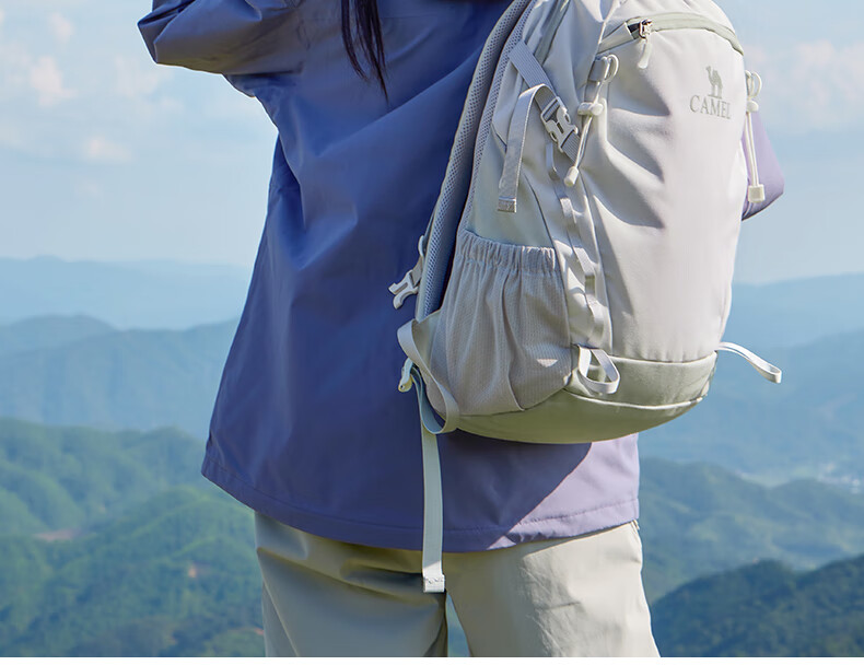 Camel Cloud Shadow Travel Backpack Women Lightweight Travel Bag Student School Backpack Outdoor Hiking Climbing Men Mountaineering Bag 15