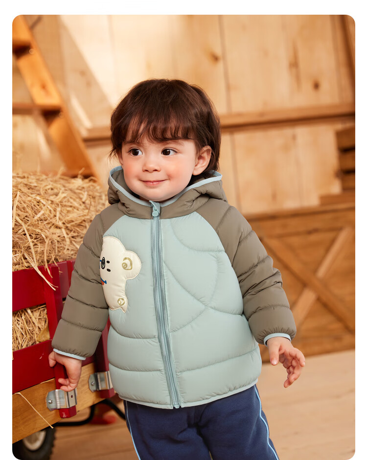 BALABALA Children's down Jacket, Baby Girls And Boys Winter Warm Coat, Cute Lightweight Outerwear for Toddlers 8