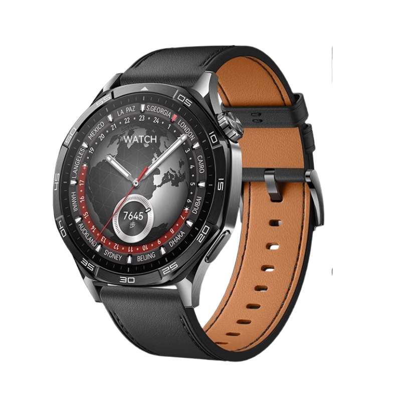 CHENSONG Leather Quick-Release Strap for Huawei Watch GT6/6Pro 46mm Black Business Fashion Accessories
