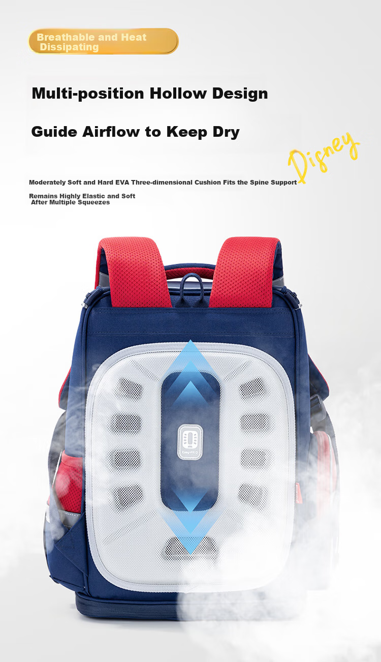 Disney Backpack for Primary School Girls Grades 4-6, Spine-Protecting, Load-Reducing, Multi-Layered, Large Capacity, Breathable, Double Shoulder Bag, Three-Piece Set 15