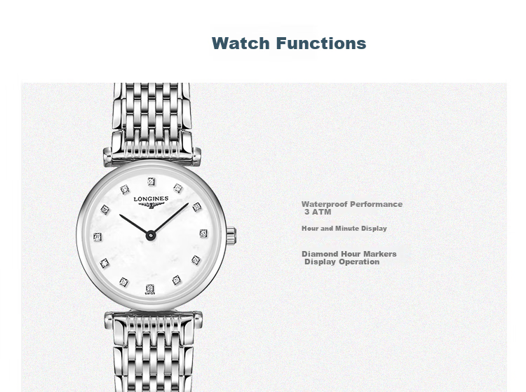 LONGINES Swiss Watch, Conquest Classic Series, Women's Steel Strap Quartz Watch L42094876 3