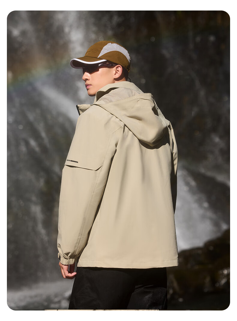 Jeep Men's and Women's 3-in-1 Outdoor Waterproof Windproof Detachable Fleece Hiking Jacket Coat 5