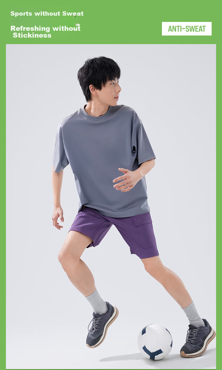 Beneunder Men's Quick-Dry Loose Fit Breathable Hiking Fitness Sports Outdoor Shorts CC927 Yadan Yellow M 8