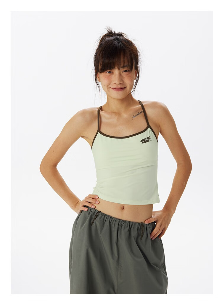 Crying Center CryingCenter 37.5™ Technology Sports Colorblock Waist-Cinching Tank Top Light Orange L 17