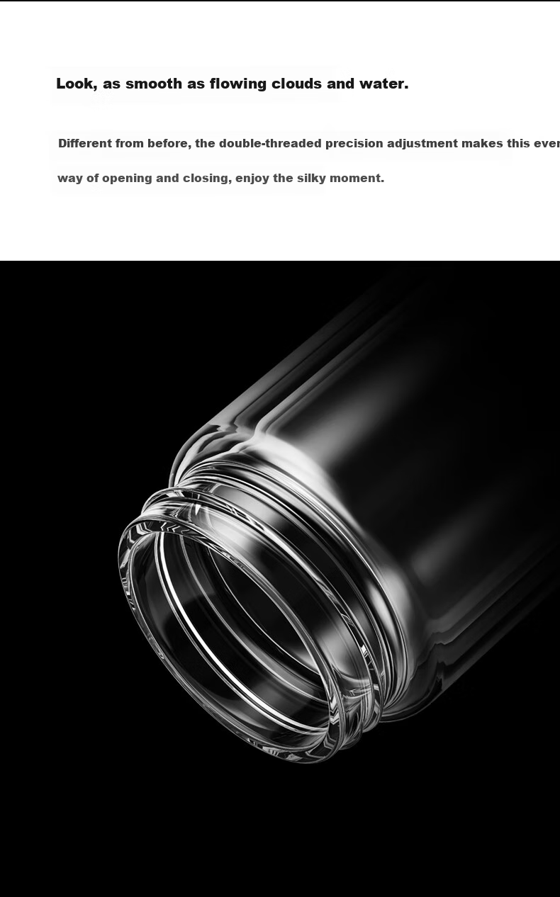 LEIDFOR G1 Double-Layer Glass Cup, Large Capacity Insulated Tea Mug for Men, Office Water Bottle, 400ml, Mid-Autumn Festival Gift 7