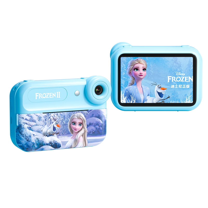 Disney Kids Instant Camera 4-Inch HD Large Screen Educational Toy Camera with Video Recording for Boys and Girls Back-to-School Gift