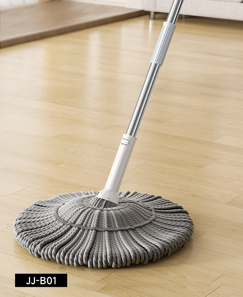 Wuyuehua Wide Mop, 55CM Wide X 138CM Long, 1 Cloth, No Hand Washing Required, Self-Wringing, Card Lock, Self-Tightening Water Mop for Home Use, Extra Large Mop Head 2