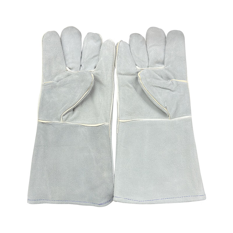 Huadun Welder Gloves Labor Protection Electric Welding Gloves Heat Resistant Insulated Cowhide Welding Gloves Soft Leather Short Work Gloves Durable Driver Gloves 14-Inch Cowhide Gloves One Size