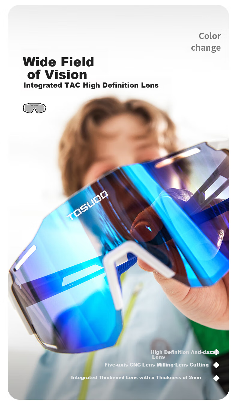 Tasiduizhang Children's Bicycle Riding Glasses, Youth Boys And Girls Windproof Sandproof Colorful Polarized Skateboard Balance Bike Goggles 5