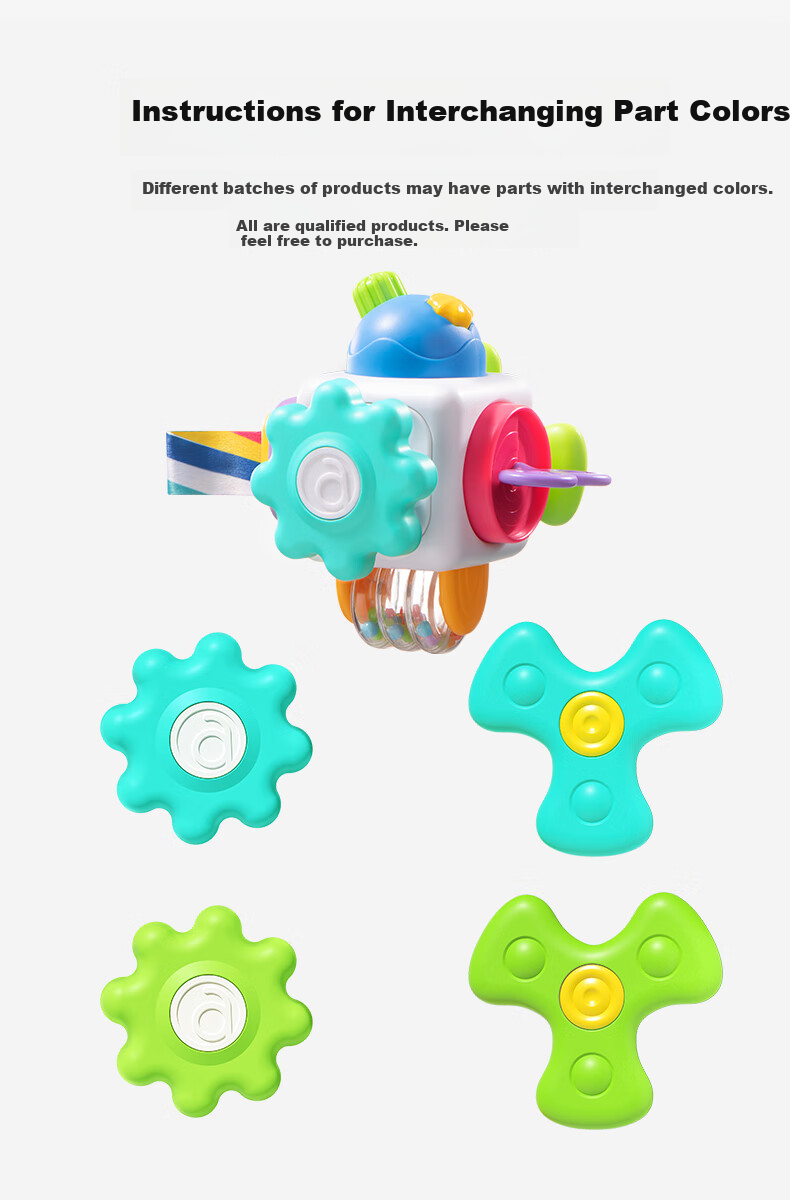 Auby Infant And Toddler Toy Busy Ball, Hand-Held And Grasping Training, Early Education Enlightenment, First Birthday Gift, for Boys And Girls, 9 Months+ 23
