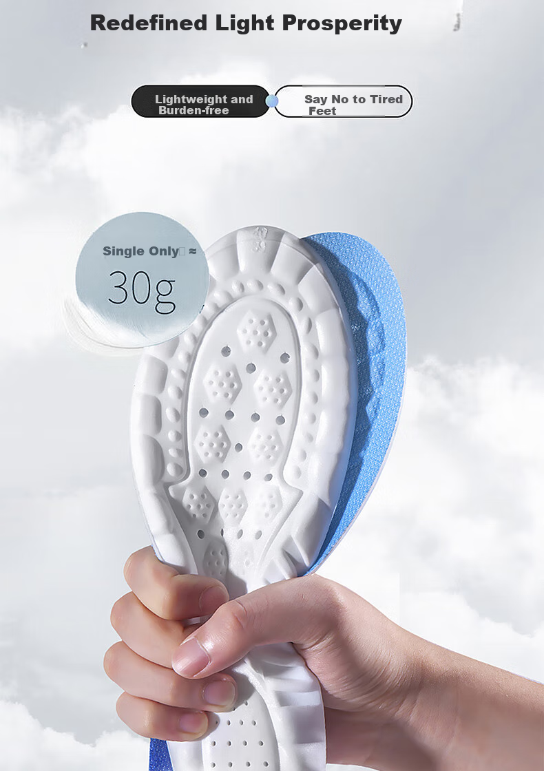 Warrior 2 Double Pack Insoles for Men, Sports Shock-Absorbing Soft Elastic Odor-Resistant Breathable Sweat-Absorbing Military Training 6030, 2 Pairs Blue, Size 35-36 10