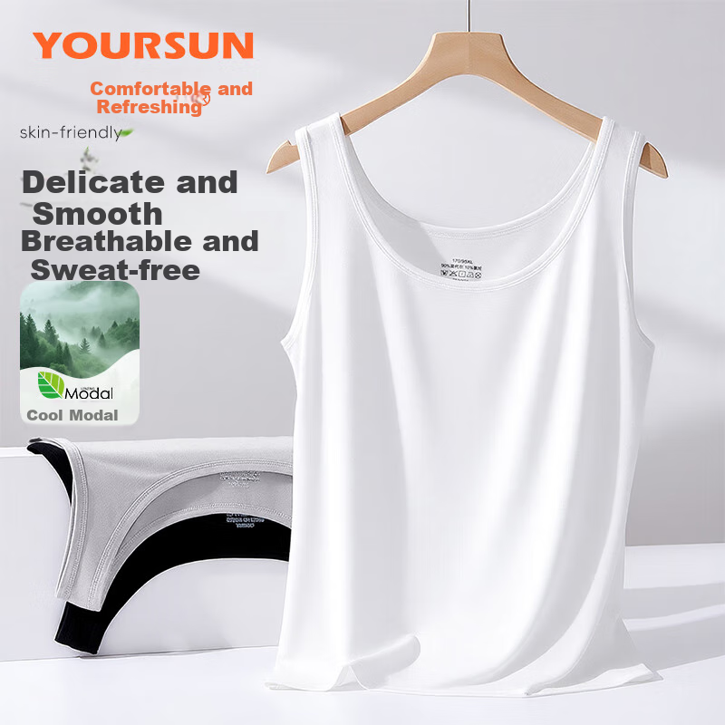 Yiershuang [Modal Fabric for Seamless Feel], Side Boob Covering Camisole, Inner Wear with Elegant Spaghetti Strap Bra, Suitable for Women to Wear Outside
