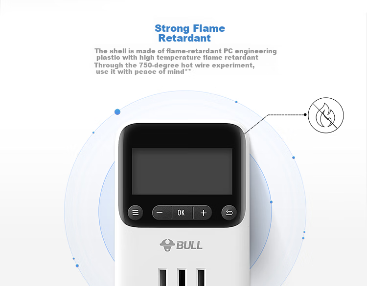 BULL Mechanical Timer Socket/converter, Power Outage Detection, 24-Hour Cycle, Suitable for Electric Water Heaters/mobile Phone Companion GND-2 10