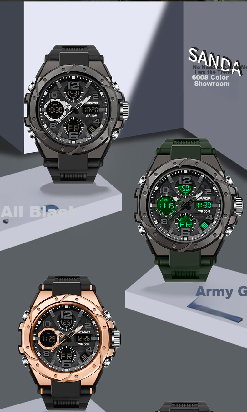 GEORGCOUNT Men's Multifunctional Sports Alarm Clock Electronic Watch for Middle School, High School Students, Men, Waterproof Youth Male Wearers 25