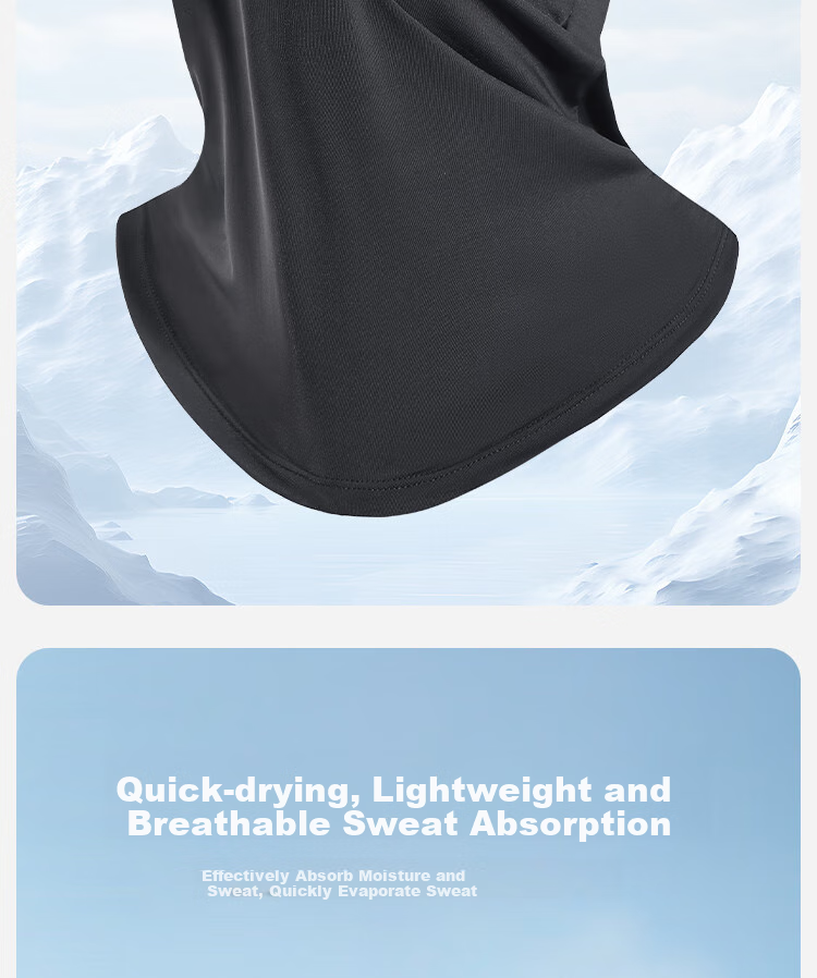 Li-Ning Sun Protection Face Mask for Men And Women, UV-Resistant Ear-Hook Cycling Summer Ice Silk Neck Gaiter Headband Windproof Dustproof 6