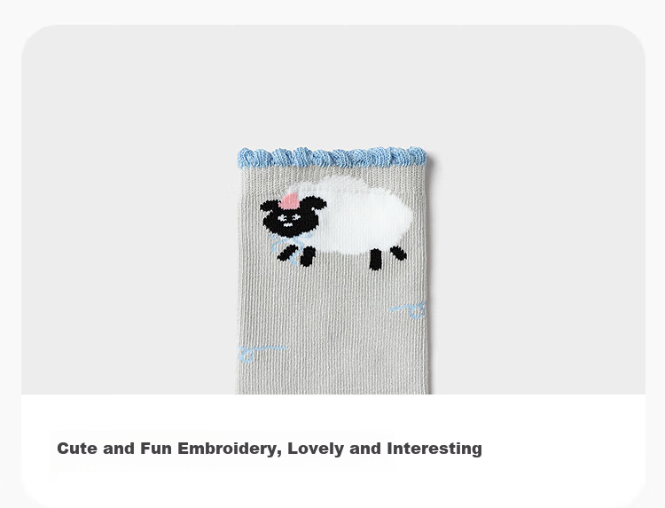 BALABALA balaOne Socks Autumn And Winter Women's Cotton Socks Children's Baby Socks for Older Kids Sweet Socks Five Pairs Pack 208925172004 6