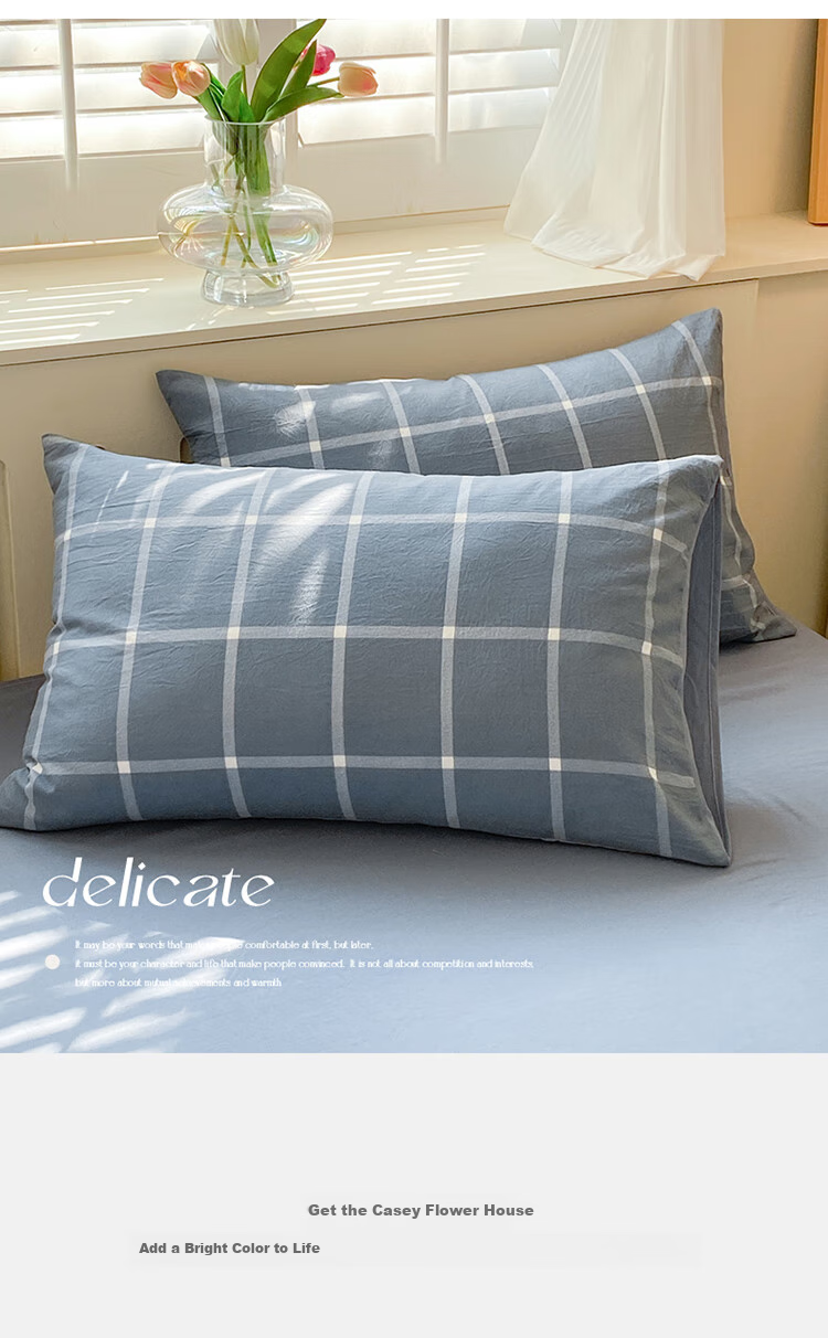 Yalu Skin-Friendly Four-Piece Bedding Set for Sleeping Naked, Embroidered Double Bed Set for 1.5/1.8 Meter Bed, Duvet Cover, Pillowcases, And Bedsheet 14