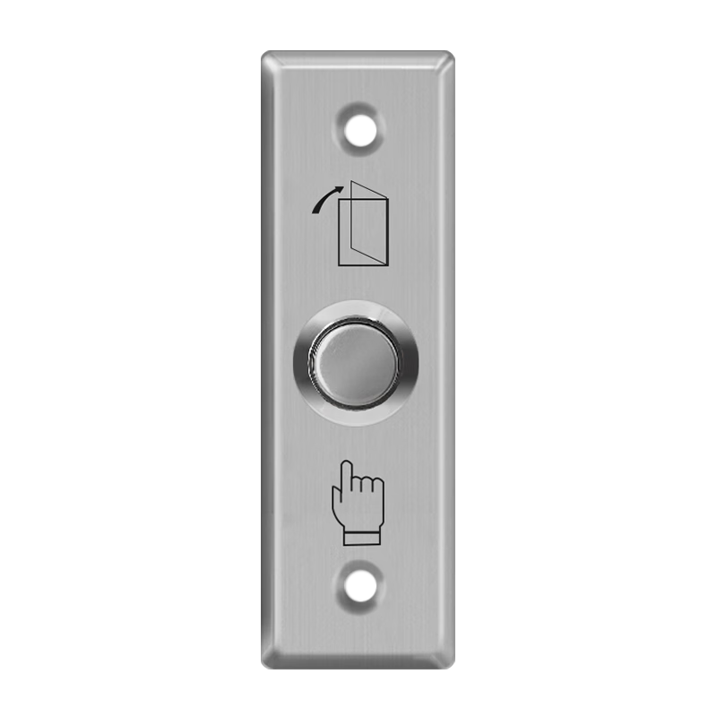 GSgushangGSON Access Control Switch Button Panel, Exit Switch Button, Access Control Attendance Machine, Vertical Stainless Steel Model