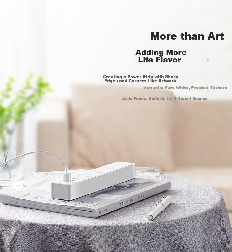 BULL BULL White USB Socket/power Strip/outlet Strip GNV-UUN153, 3 USB Ports, 6 Outlets, Total Length 3 Meters, Master Switch 3