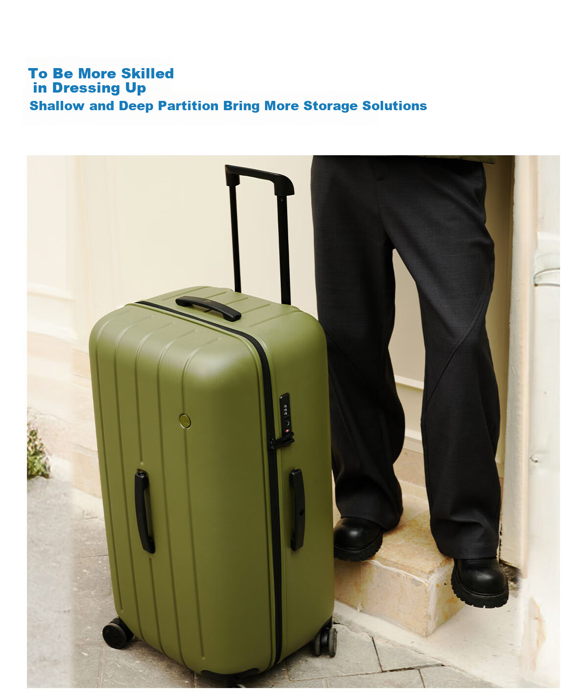 ITO CLASSIC NEAT Teal Green 26-Inch Large Capacity Suitcase Trolley Case, Sold by JD Travel Password Lock Luggage 11