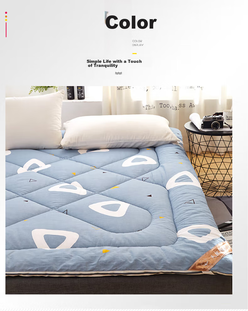 Yunjin Cotton Mattress Pad, Xinjiang Cotton Wadding Mattress, All-Cotton Bed Mat, Double Warm Quilt, 5 Jin, 180*200 Cm, Jinguang 2