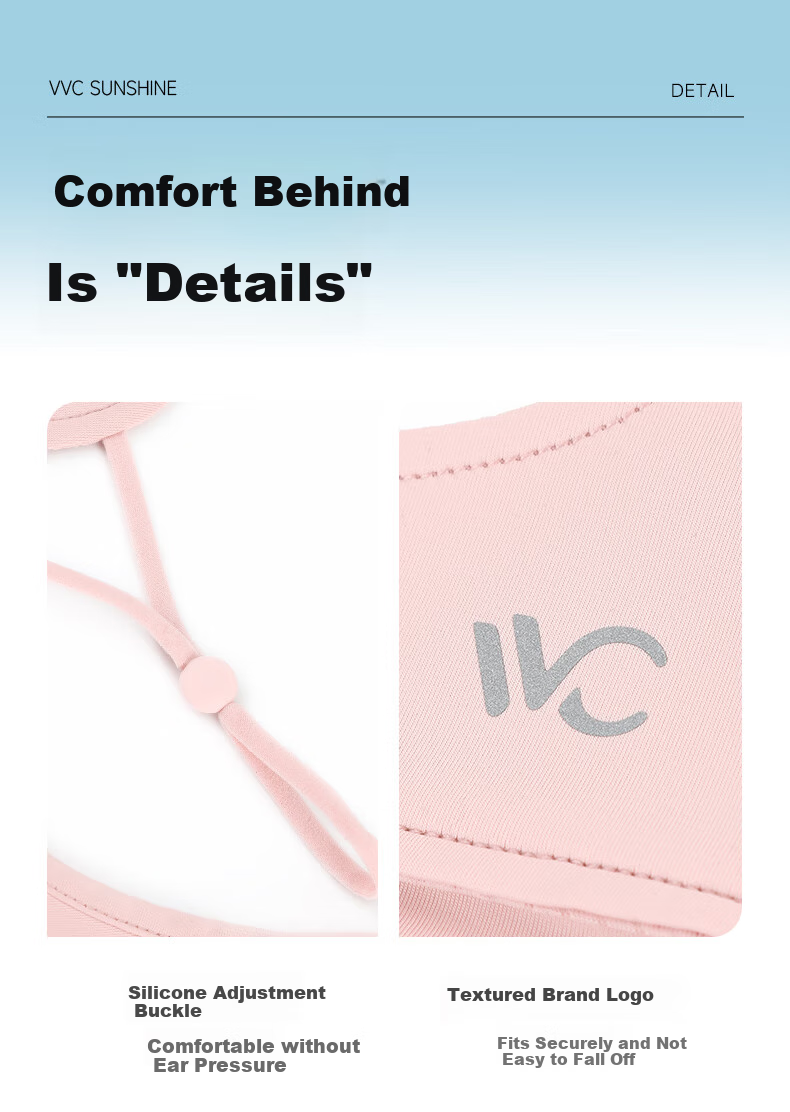 VVC Sun Protection Face Mask, Ice Skin Neck Guard for Women, Summer UV-Resistant Sunshade, Outdoor Travel Breathable Mask, Ice Mist Pink 13