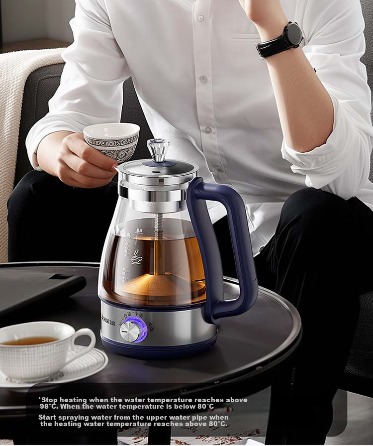 CHIGO 1L Health Pot Electric Tea Kettle 316 Stainless Steel Spray Steaming Tea Maker Multi-Function Tea Brewing and Boiling Kettle 11