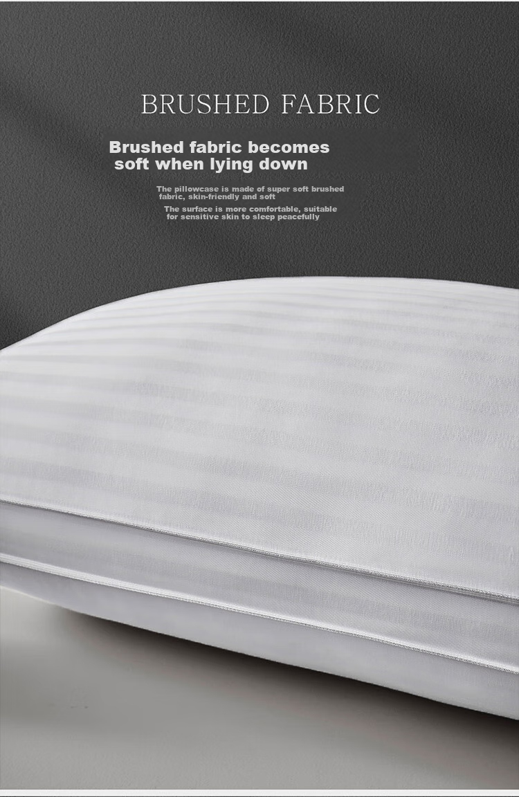 LUOLAI Home Textiles Ultra-Soft Bedding Class A Antibacterial Jacquard Soft Hotel And Home Adult Pillow Core, Low Pillow, 47*73 6