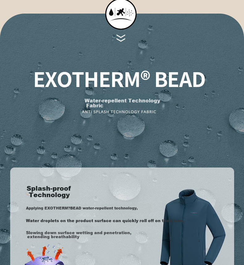 NORTHLAND Soft Shell Jacket for Men, Outdoor Windproof And Water-Resistant Warm Coat NXJCH5509E Black 180 4