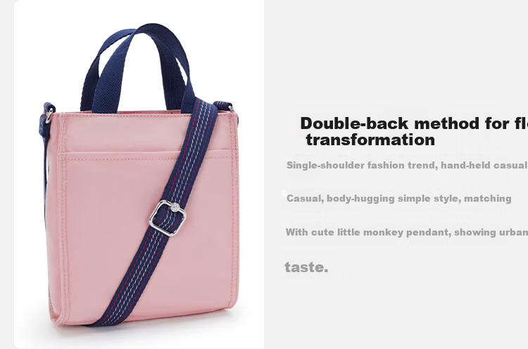 Kipling Fashion Fresh Classic Shoulder Bag Crossbody Bag ASYA Pink And Royal Blue Patchwork Women's Birthday Gift 4