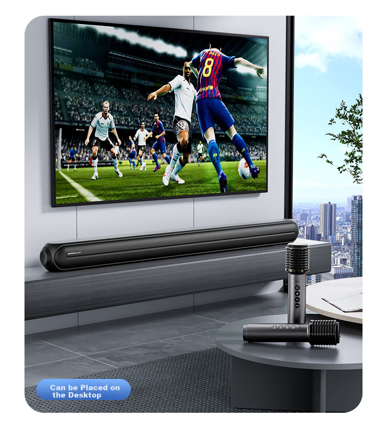 HANHONG_AUDIO 112K TV Soundbar, Home Theater KTV Package, All-In Speaker for Watching Movies And Singing, Stereo Surround Bluetooth Speaker, Karaoke Sound System for Indoor Use at Home 12
