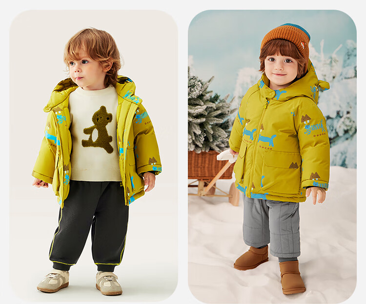 Minibala [Three-proof] Kids Boys and Girls Thickened Down Jacket Baby Winter Down Coat 2025 10