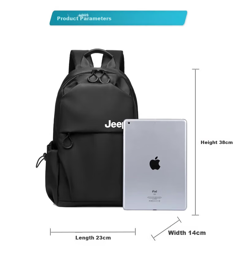 JEEP Backpack for Men, Lightweight Outdoor Hiking Bag, Casual Commuter Backpack for College Students, Portable Short-Trip Travel Bag 9