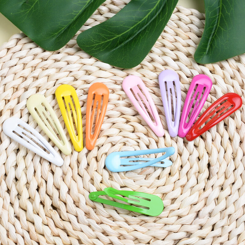 Jiaoxuefei Waterdrop Hair Clips 20pcs Colorful Side Clips for Back Hair Bangs Hairpin Updo Clips Forehead Small Clamps 4