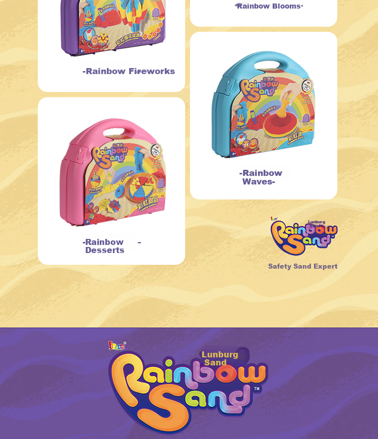 IDoon Lengbao Sand, Handmade DIY Indoor Colored Sand, Children's Toy, 800g Rainbow Candy Set, Birthday Gift 24