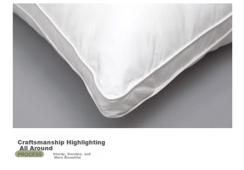 FUANNA Home Textile Pillow Core, Pure Cotton Fabric, Antibacterial Pillow, Adult Soft Pillow, Hotel Pillow, Fiber Pillow, Low Pillow, 70*45cm 10